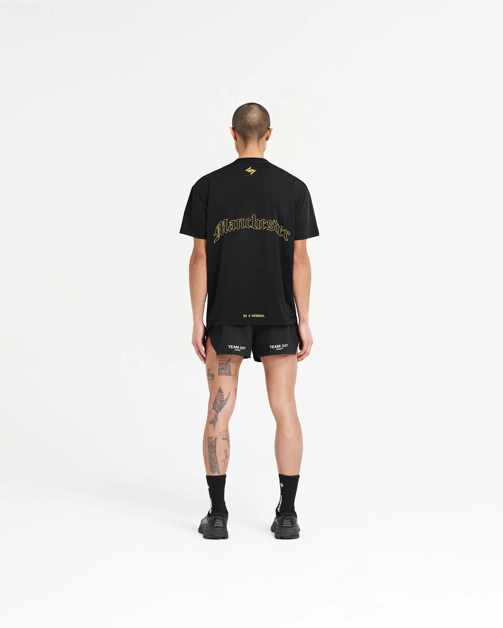 247 Manchester Marathon Oversized T-Shirt - Black