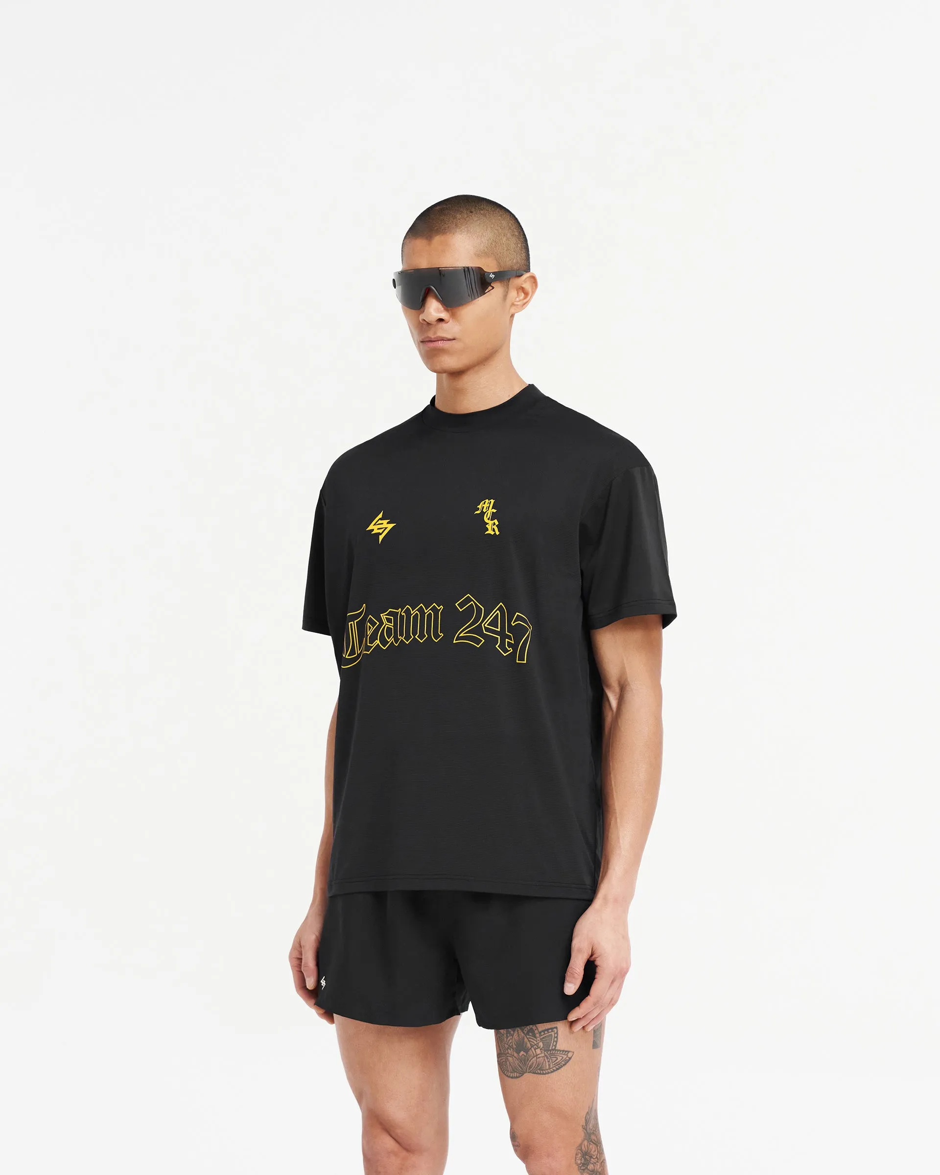 247 Manchester Marathon Oversized T-Shirt - Black