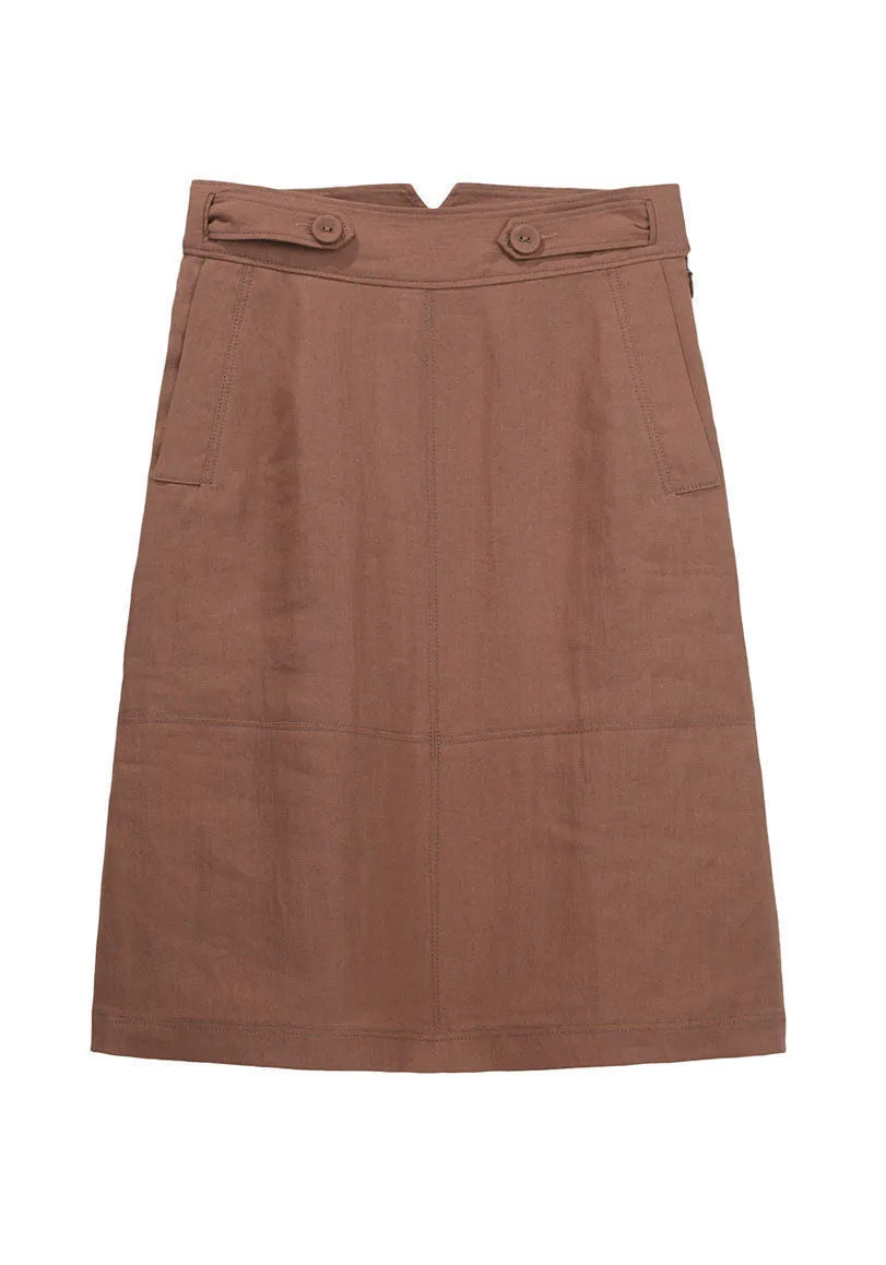 A-Line Linen Skirt