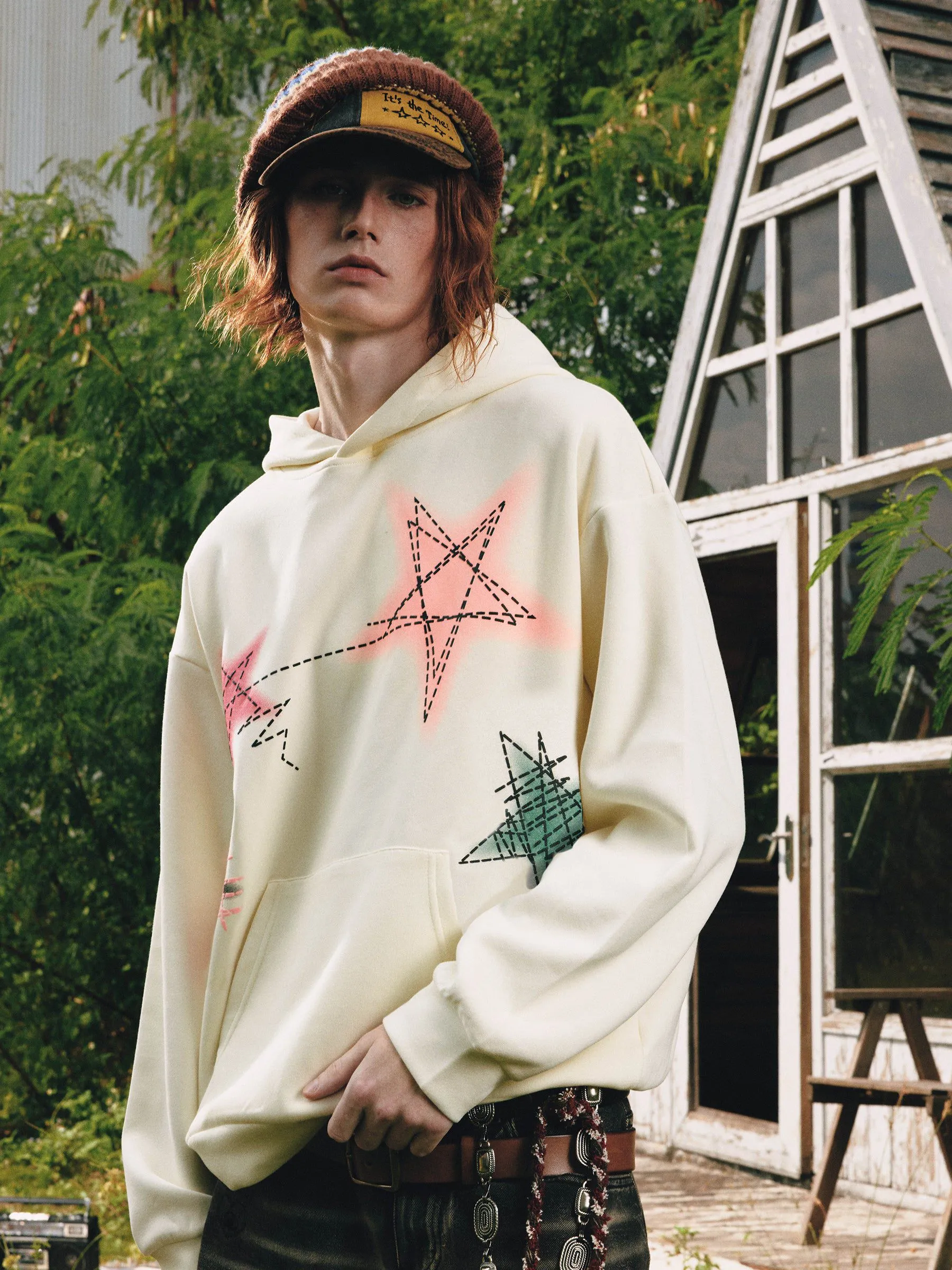 Aelfric Eden Graffiti Line Star Hoodie