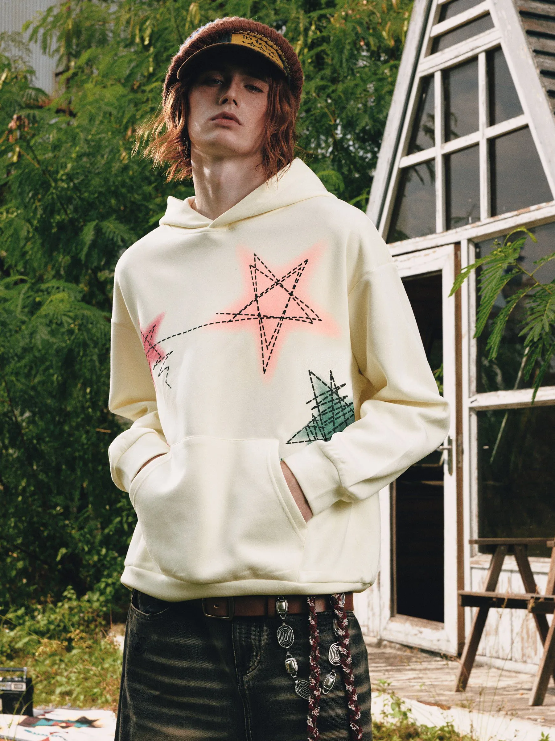 Aelfric Eden Graffiti Line Star Hoodie