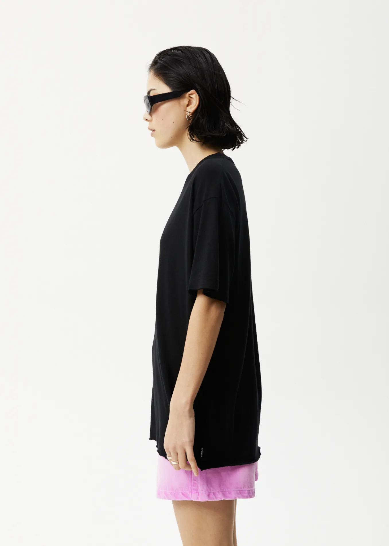 AFENDS Womens Sun Dancer Slay - Oversized T-Shirt - Black