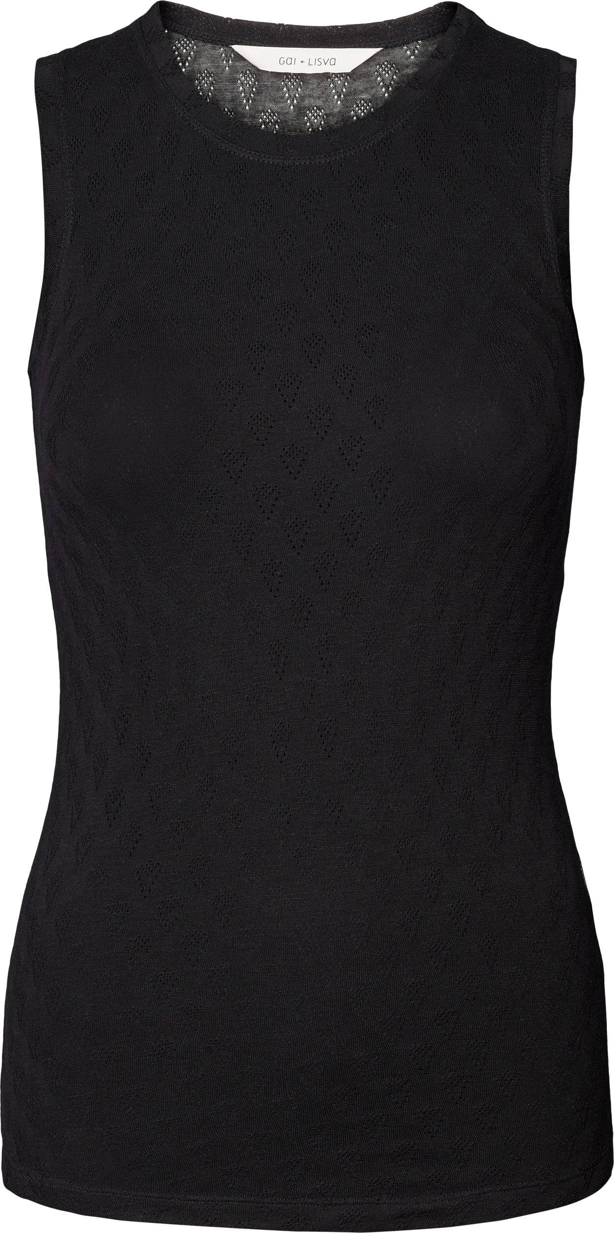 Alberte S´less Silk Top - Stretch Limo Black