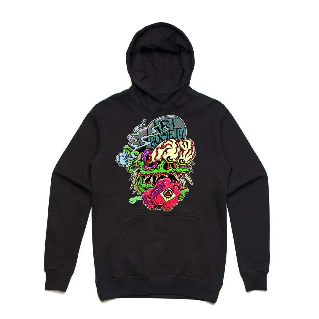 Art Society MONSTER DROP HOODIE BLACK