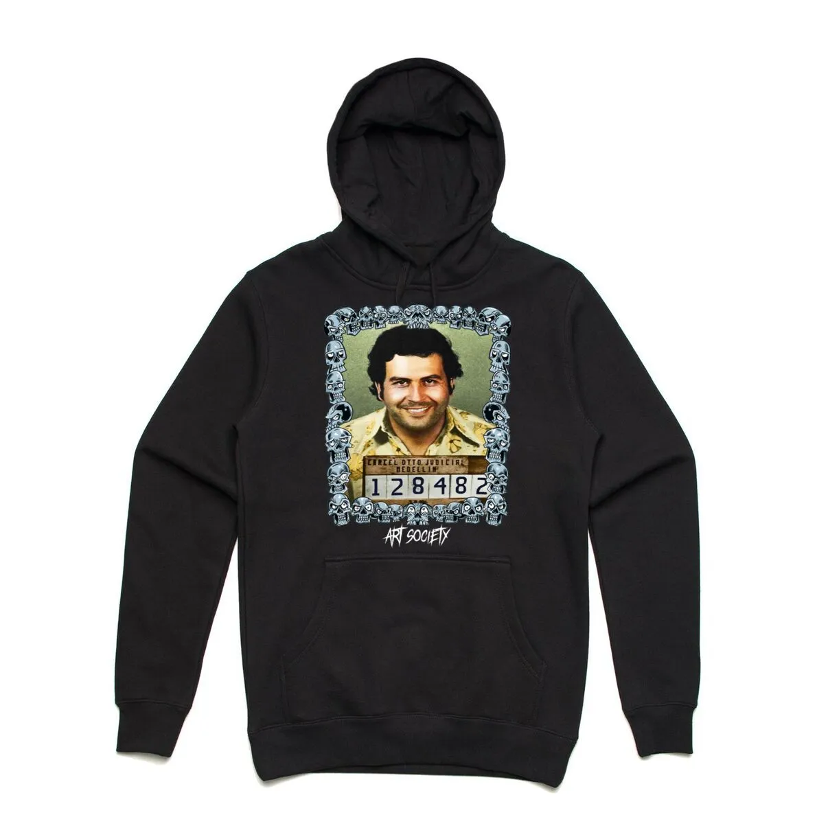 Art Society MUGSHOT ESCOBAR HOODIE BLACK