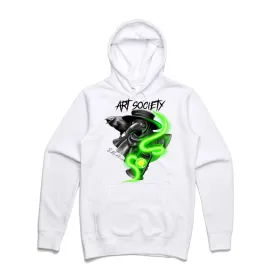 Art Society x Retro Kings PLAGUE DOCTOR HOODIE WHITE