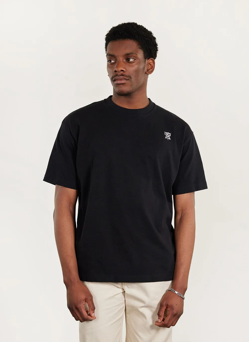 Bark and Stroll Oversized T Shirt | Organic Cotton | Black