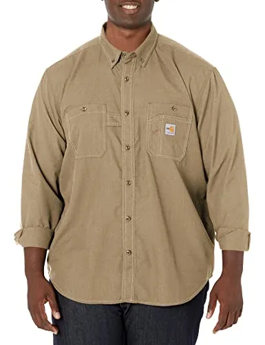 Carhatt 104138 Mens Flame Resistant Force Loose Fit Lightweight LongSleeve Shirt