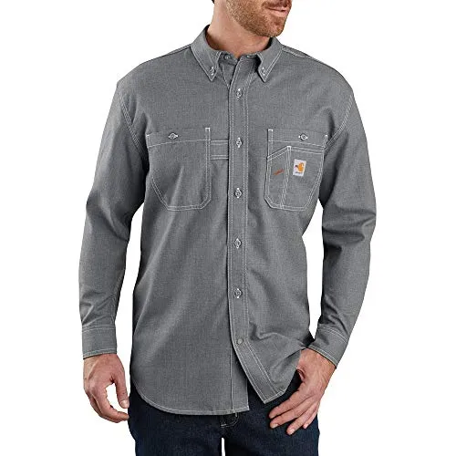 Carhatt 104138 Mens Flame Resistant Force Loose Fit Lightweight LongSleeve Shirt