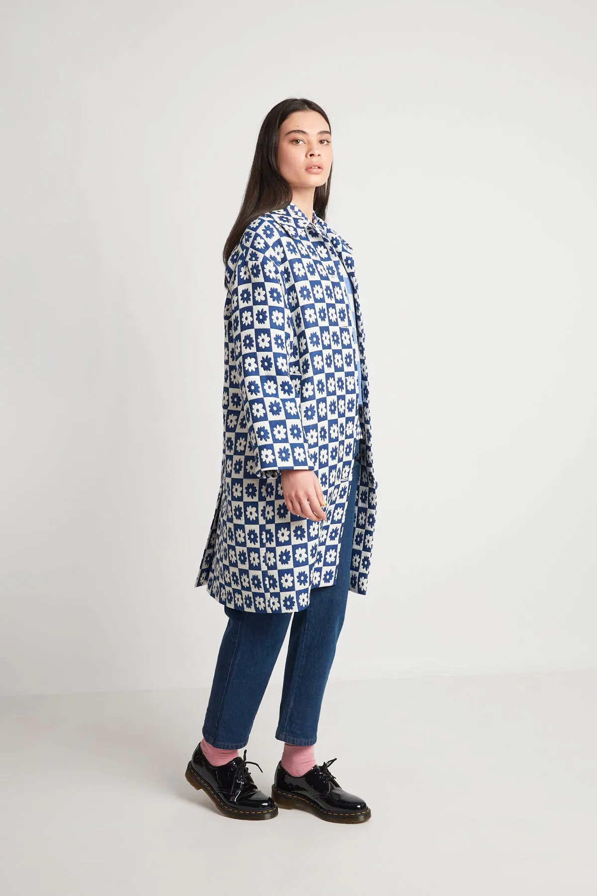 Ceres Coat - Blue Quilting