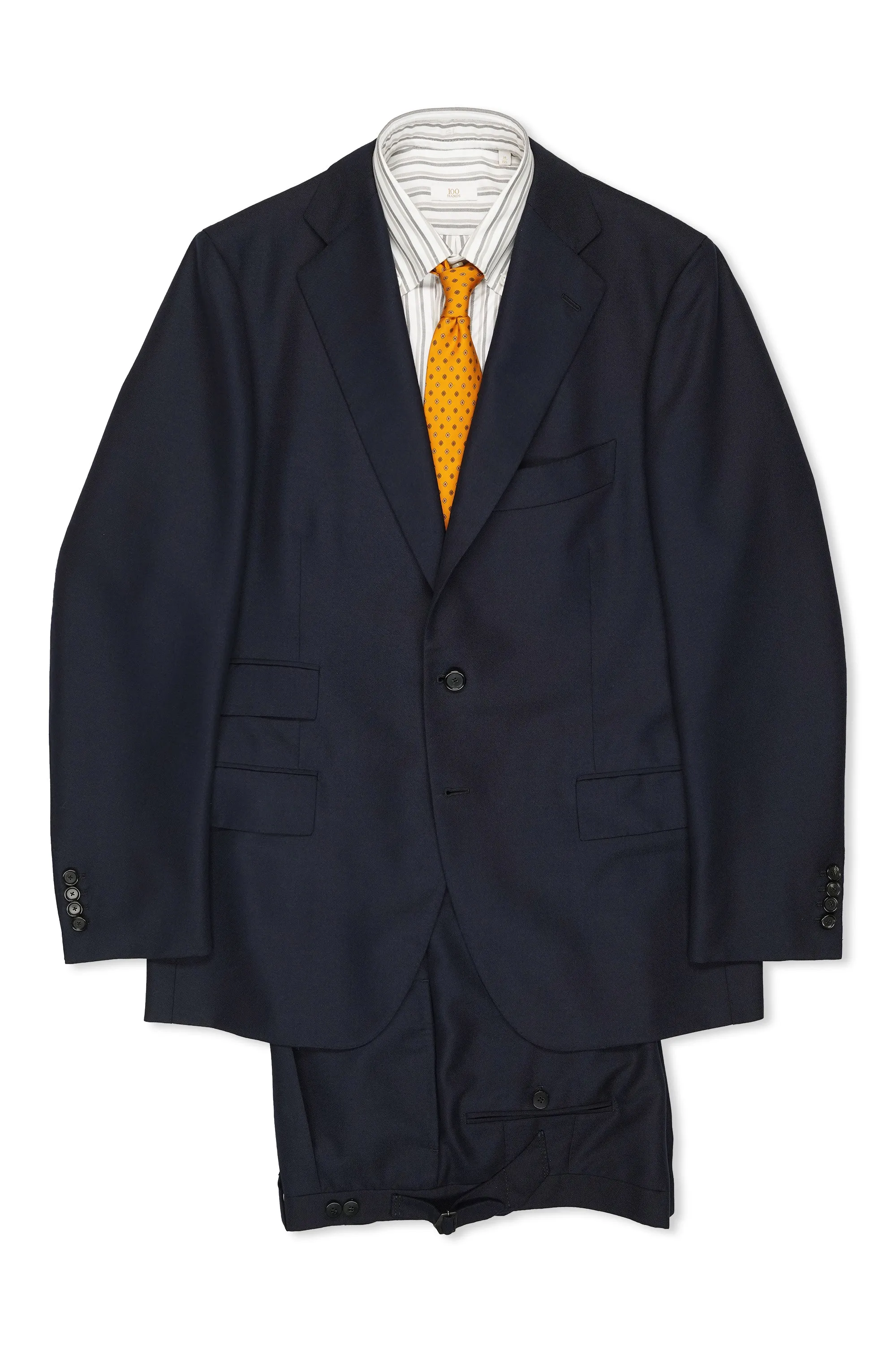 Cesare Attolini Navy Wool Mohair Suit