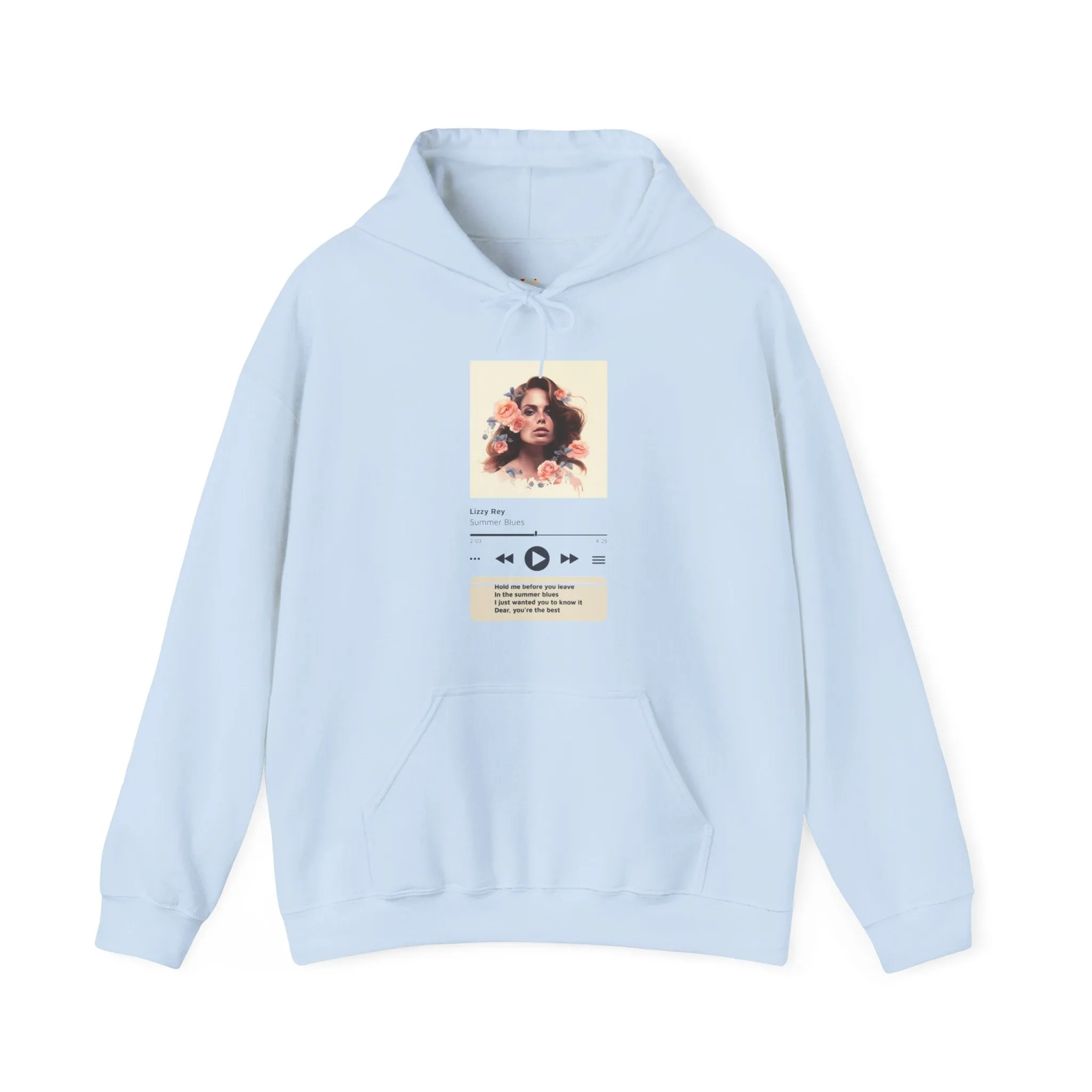 Classic Summer Blues Lyric Hoodie