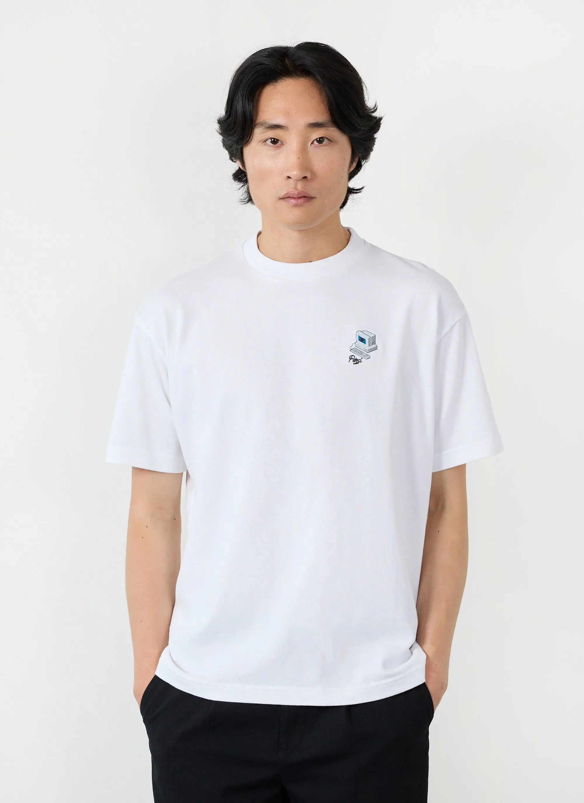 Computer Oversized T Shirt | Organic Cotton | White