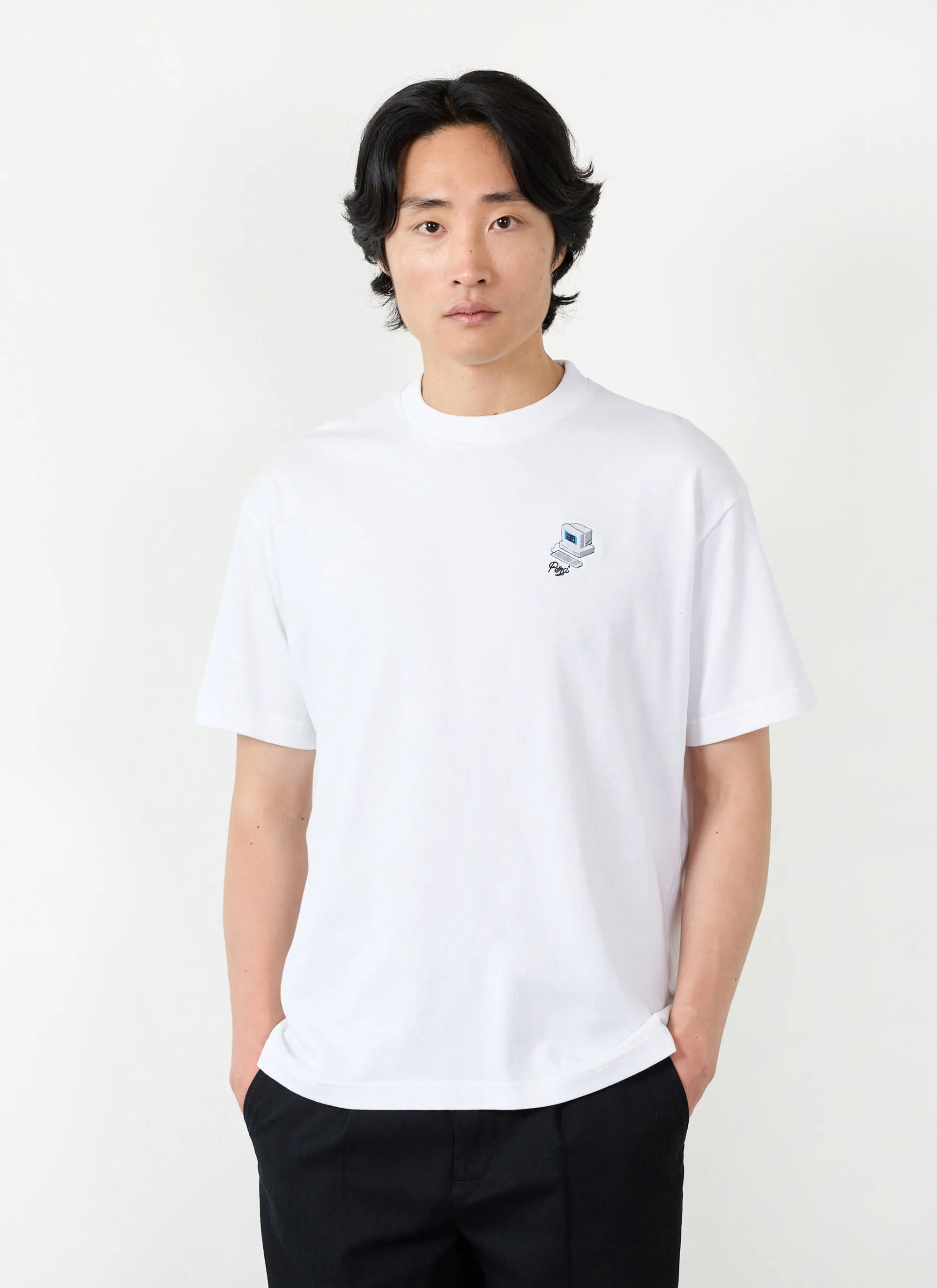 Computer Oversized T Shirt | Organic Cotton | White