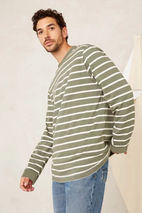 Conri L/S T-Shirt | Treetop Stripe