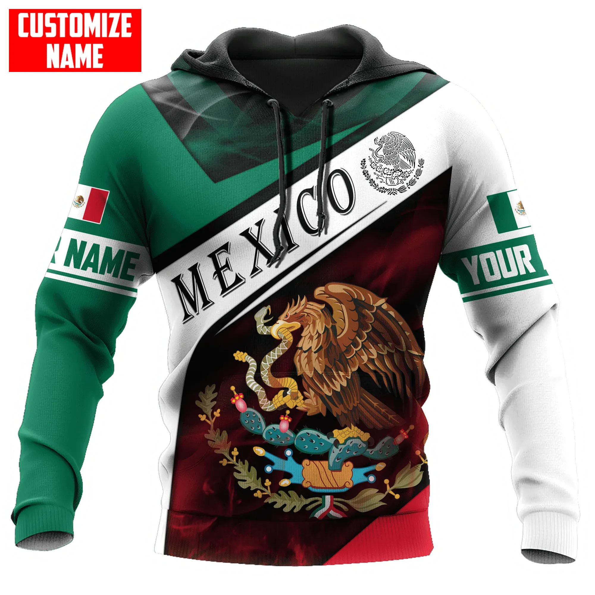 Customized Mexico Smoke New Hoodie, Winter Mexico Hoodie, Christmas Hoodie For Mexican