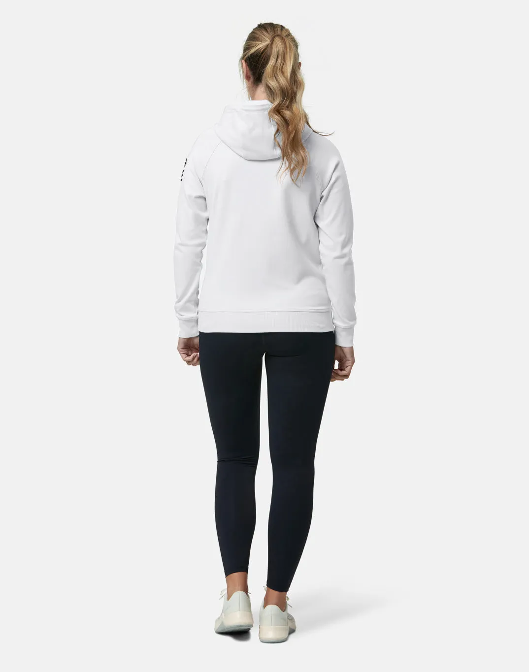 Gym Coffee Chill Pullover Hoodie (Womens) - White