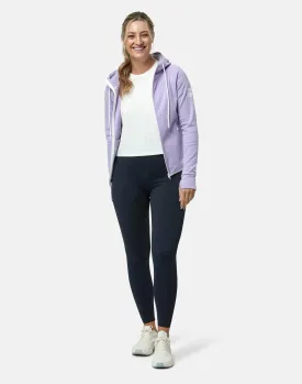 Gym Coffee Chill Zip Hoodie (Womens) - Lilac