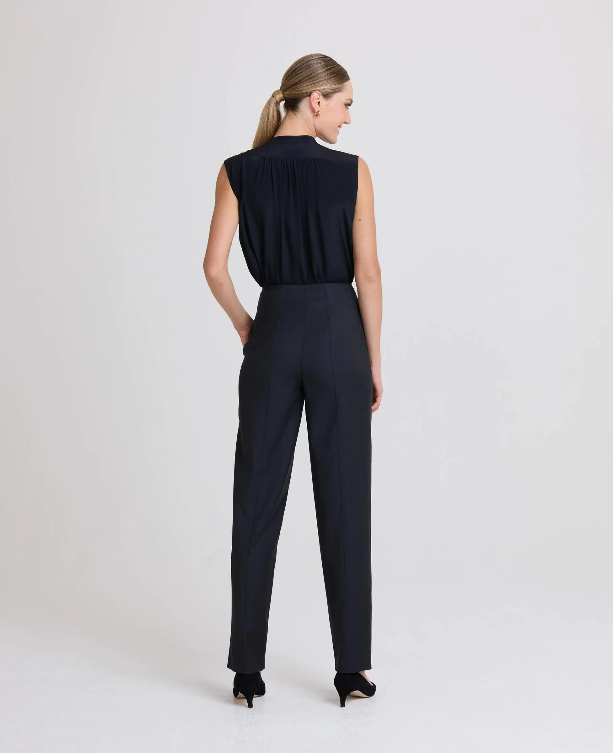 Hazel High Waisted Tapered Trousers