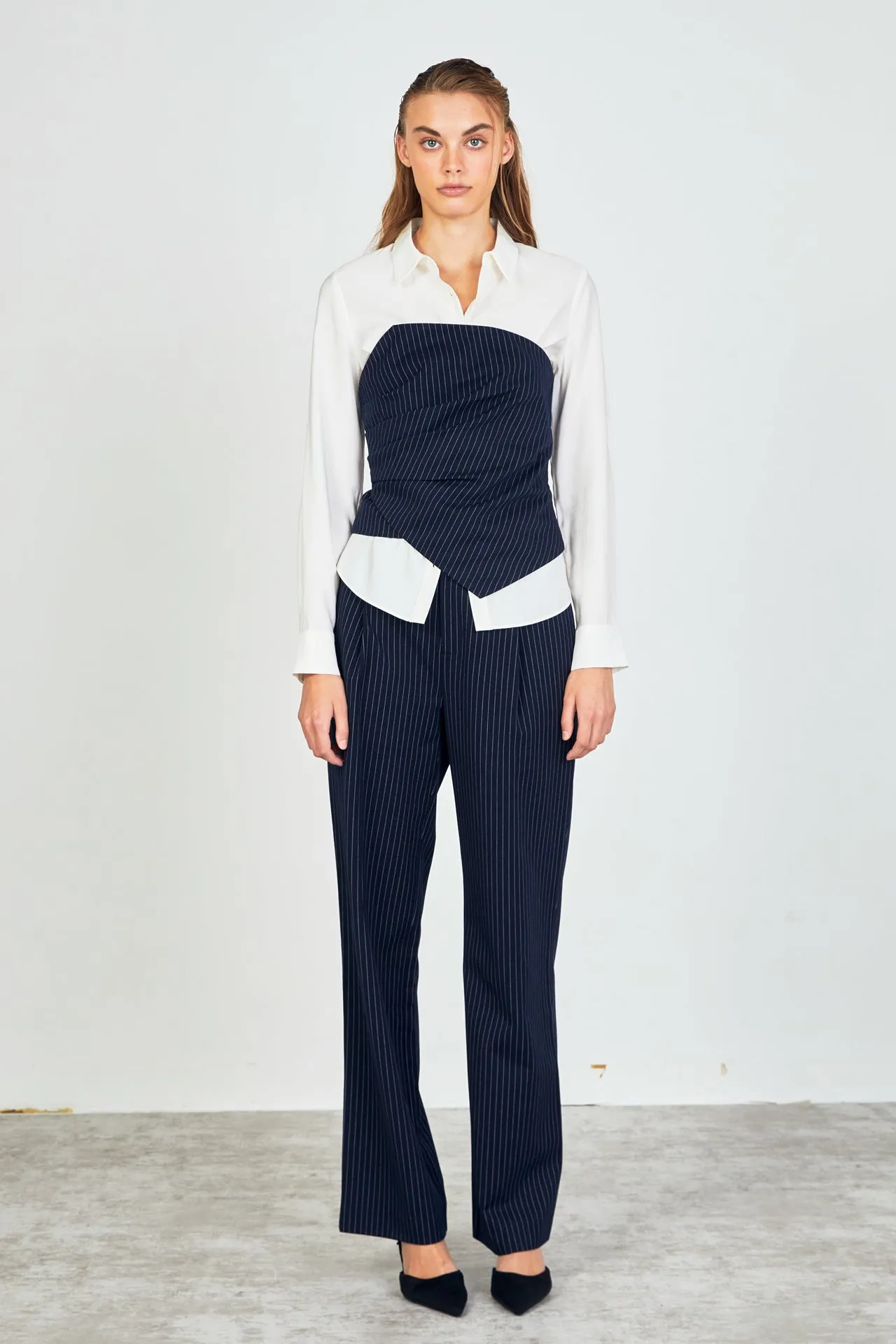 High Waisted Wide Trousers