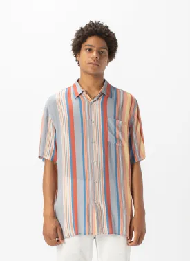 Holiday Short-Sleeve Shirt Summer Stripe