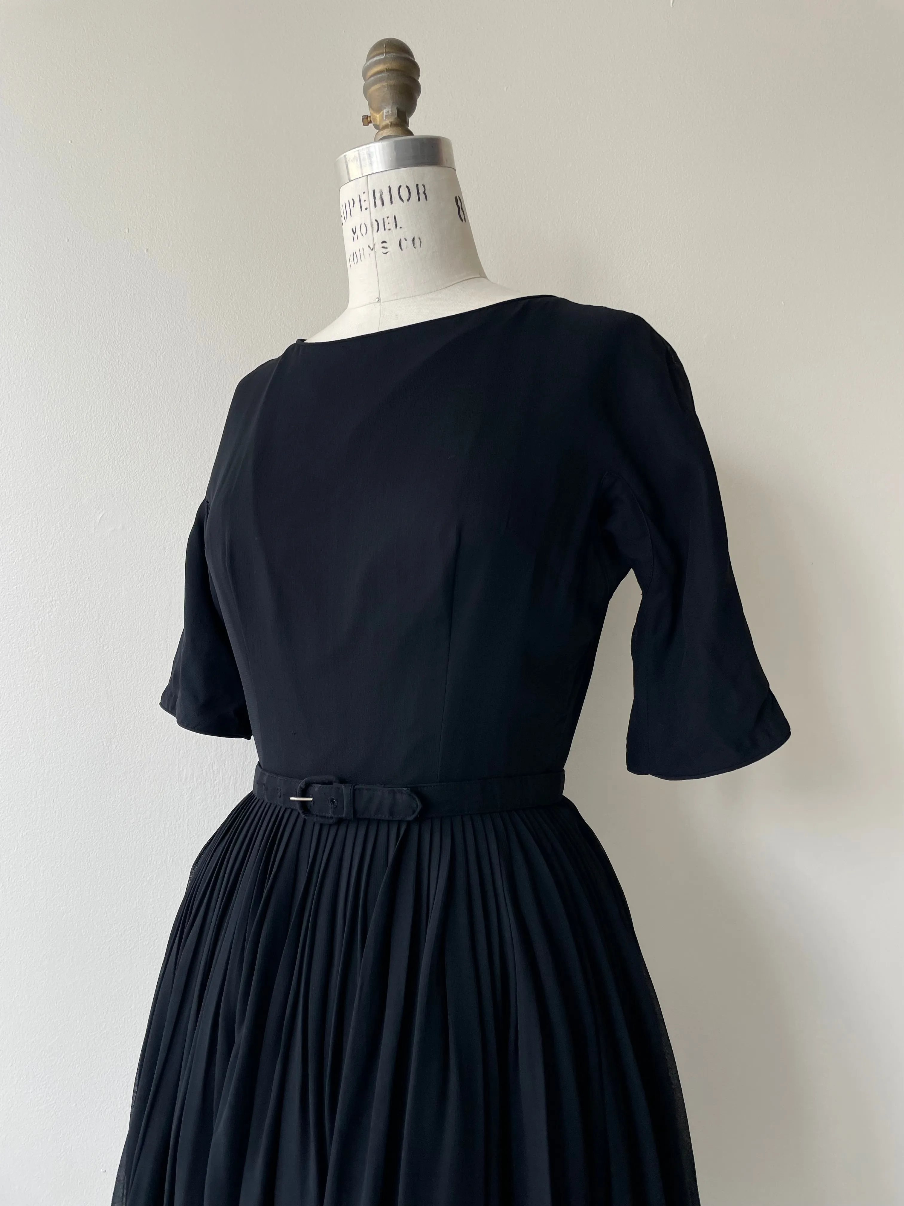 L'Aiglon Silk Chiffon Dress | 1950s