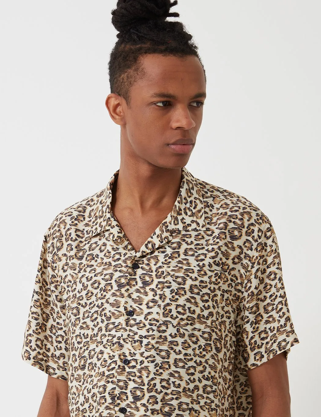 Navy and Off-White Cave Shirt by Libertine-Libertine - Stylish Mens Button-Up Top