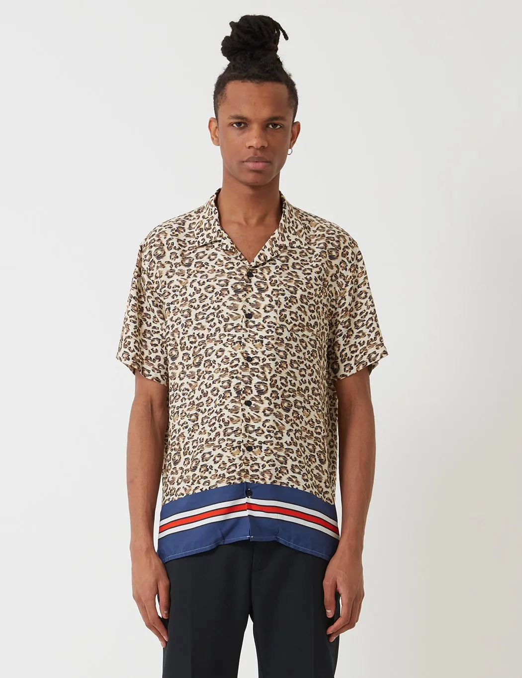 Navy and Off-White Cave Shirt by Libertine-Libertine - Stylish Mens Button-Up Top