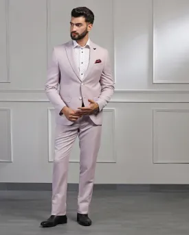 Linen Two Piece Lavender Textured Formal Suit - Mineral