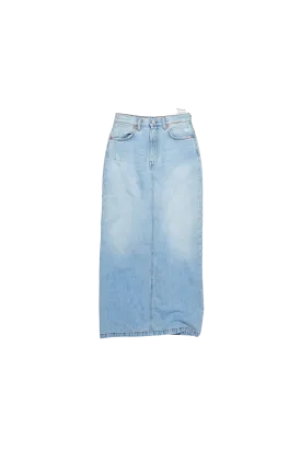 Mid-Length Denim Skirt