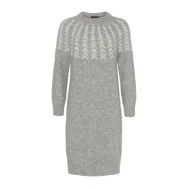 Monica Knit Dress - Grey Melange