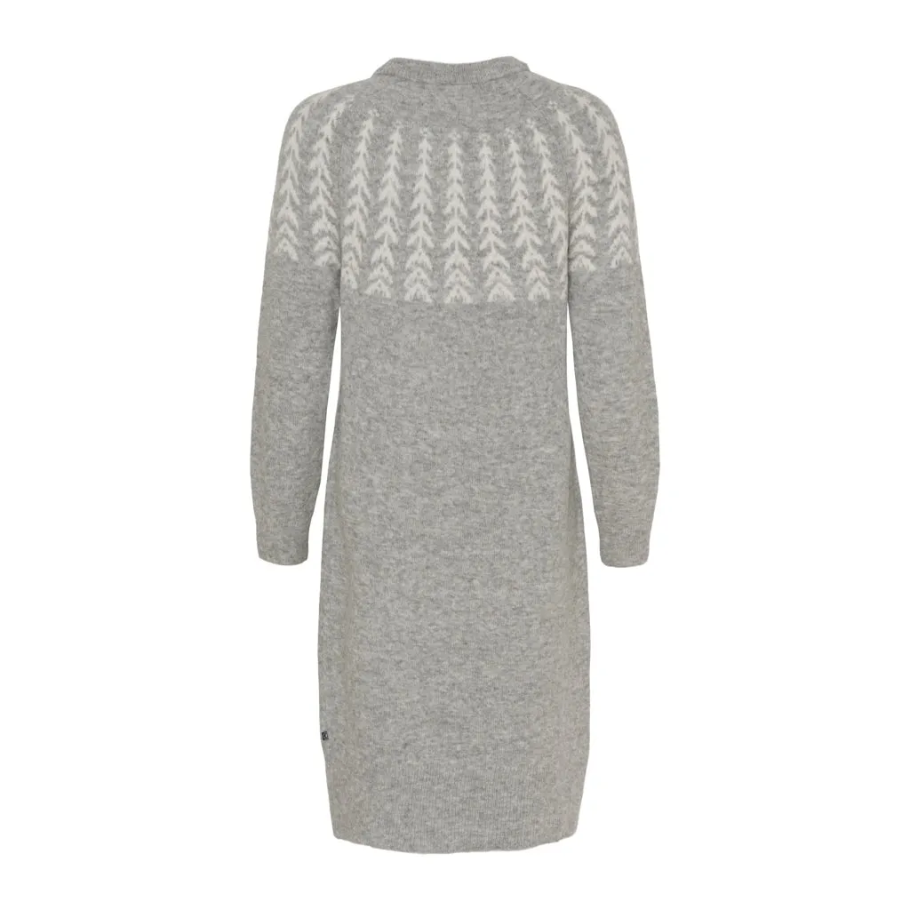 Monica Knit Dress - Grey Melange