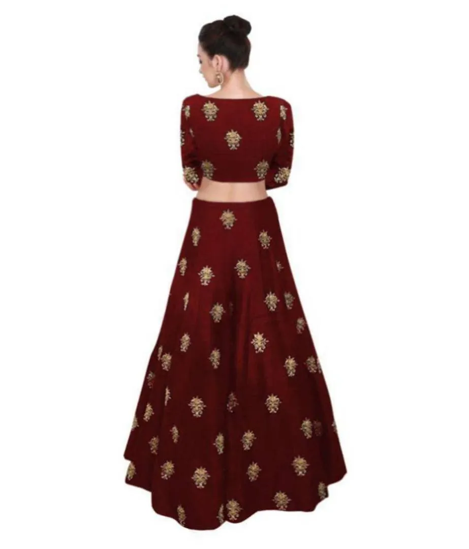 New Designer Banglory satin Material Lehenga choli For Women And Girls