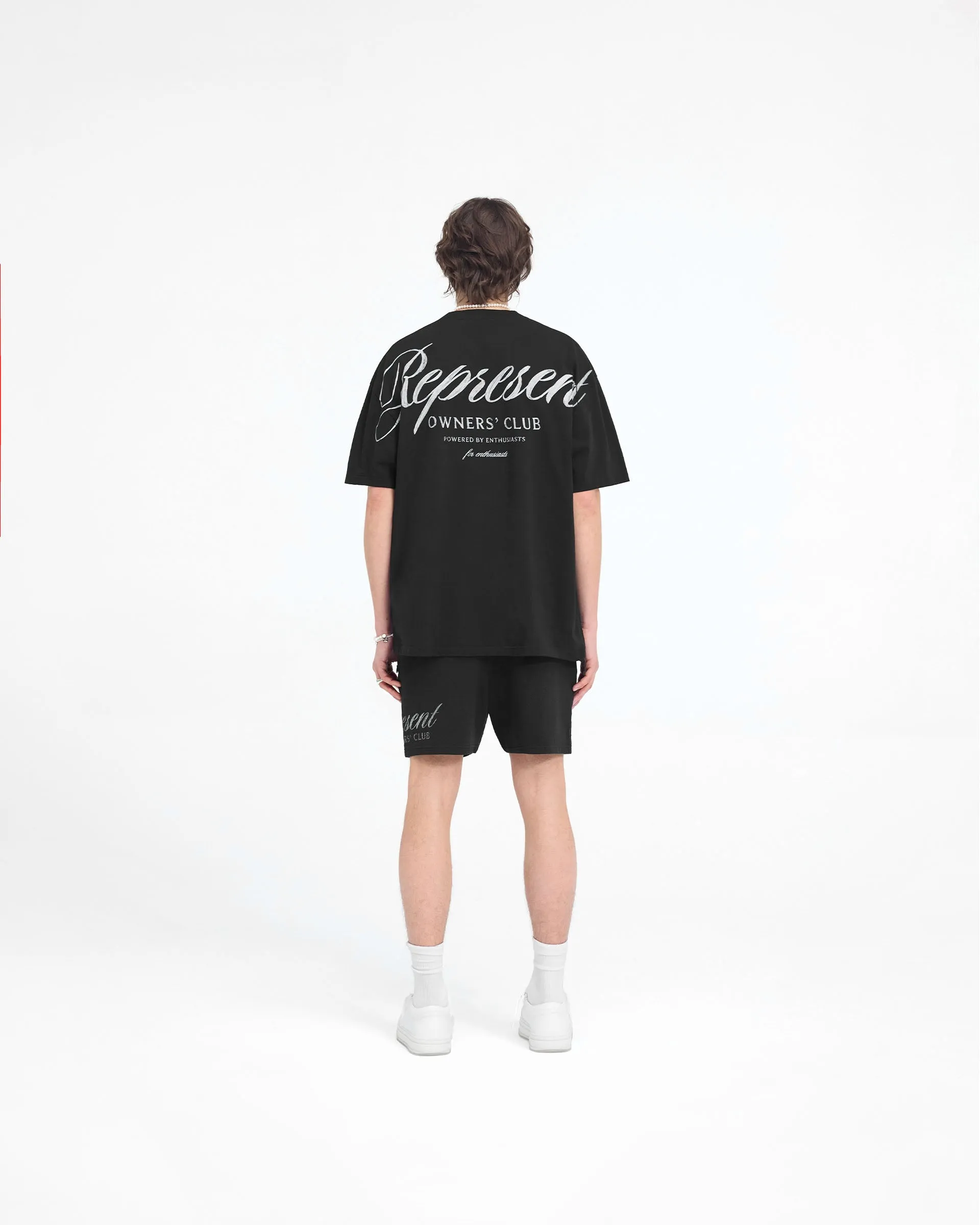 Represent Owners Club Script T-Shirt - Black