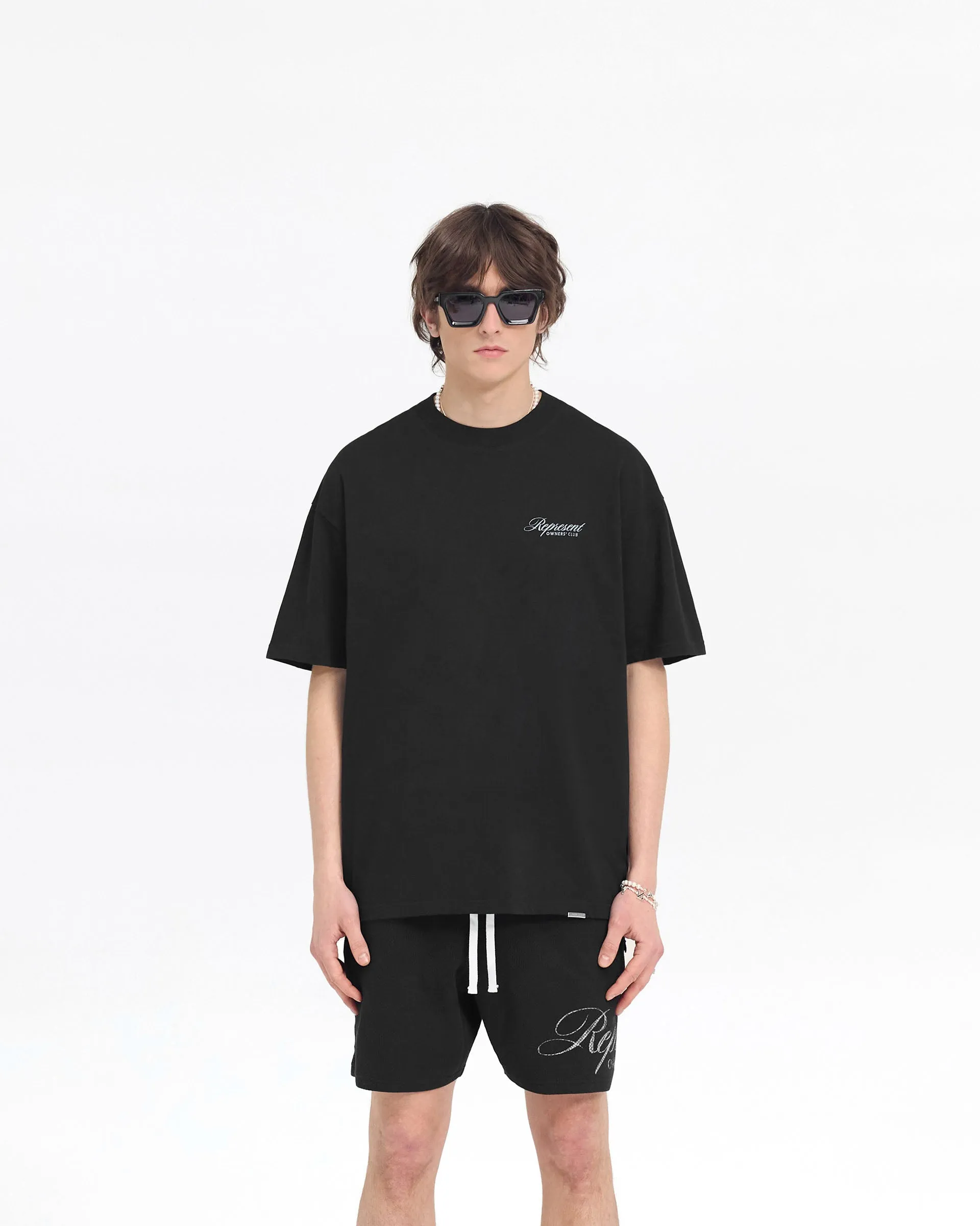 Represent Owners Club Script T-Shirt - Black