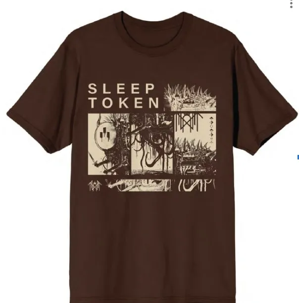 Sleep Token DYWTYLM Premium Oversized Men's T-Shirt Brown