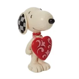 Snoopy Wearing Heart Sign Figurine