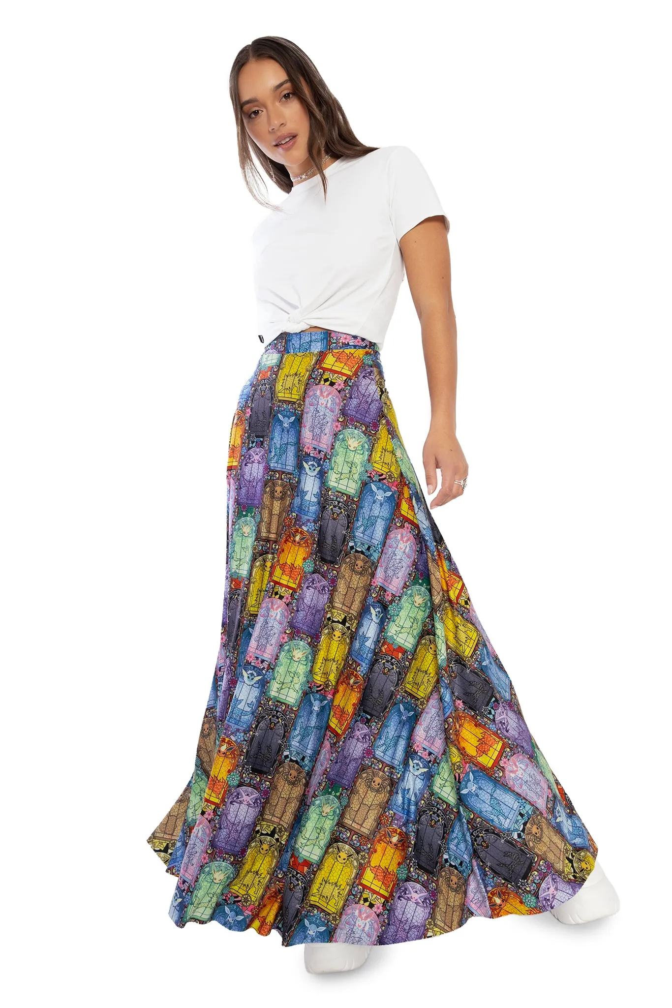 Stained Glass Eevee Maxi Skirt