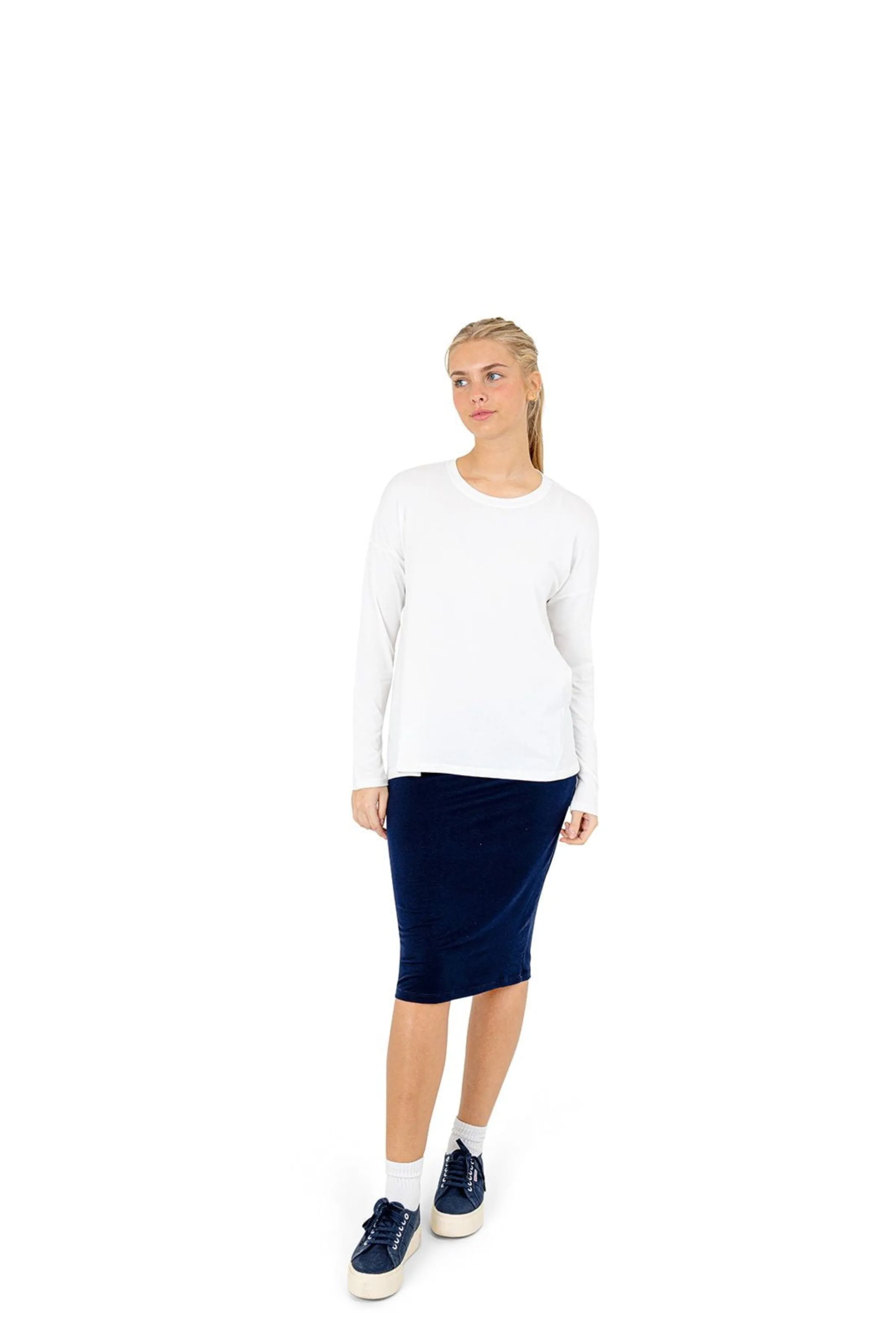 T Shirt Skirt 23" - Navy