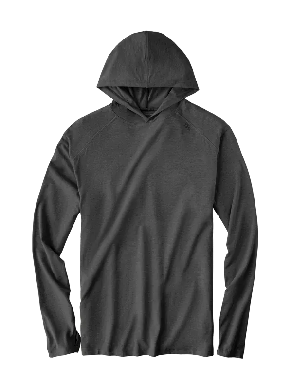 tasc Performance Men's Carrollton Lightweight Hoodie in Iron Heather