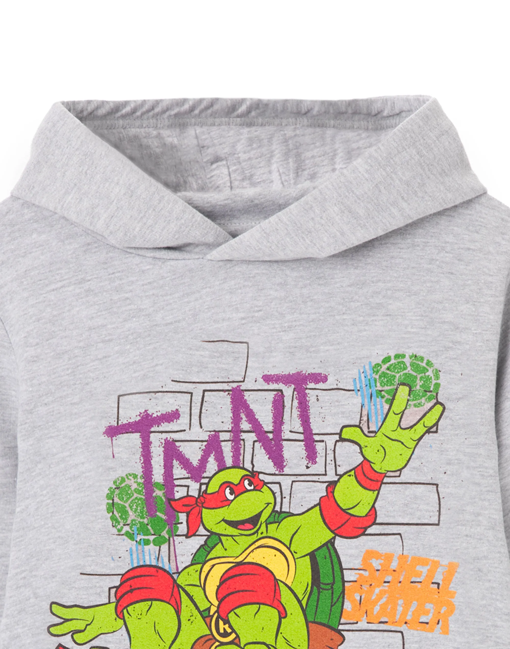 Teenage Mutant Ninja Turtles Kids Grey Raphael Skater Hoodie