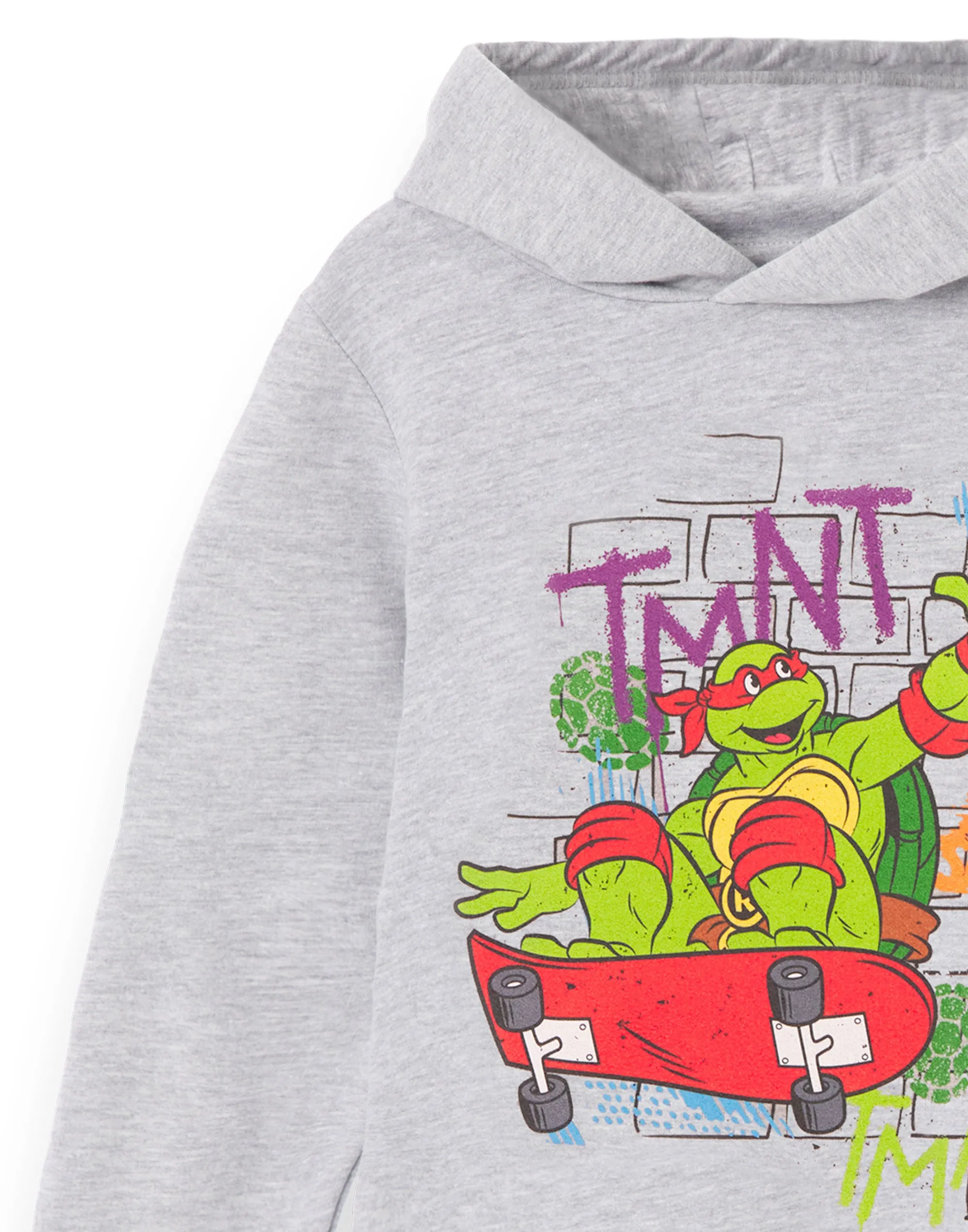 Teenage Mutant Ninja Turtles Kids Grey Raphael Skater Hoodie