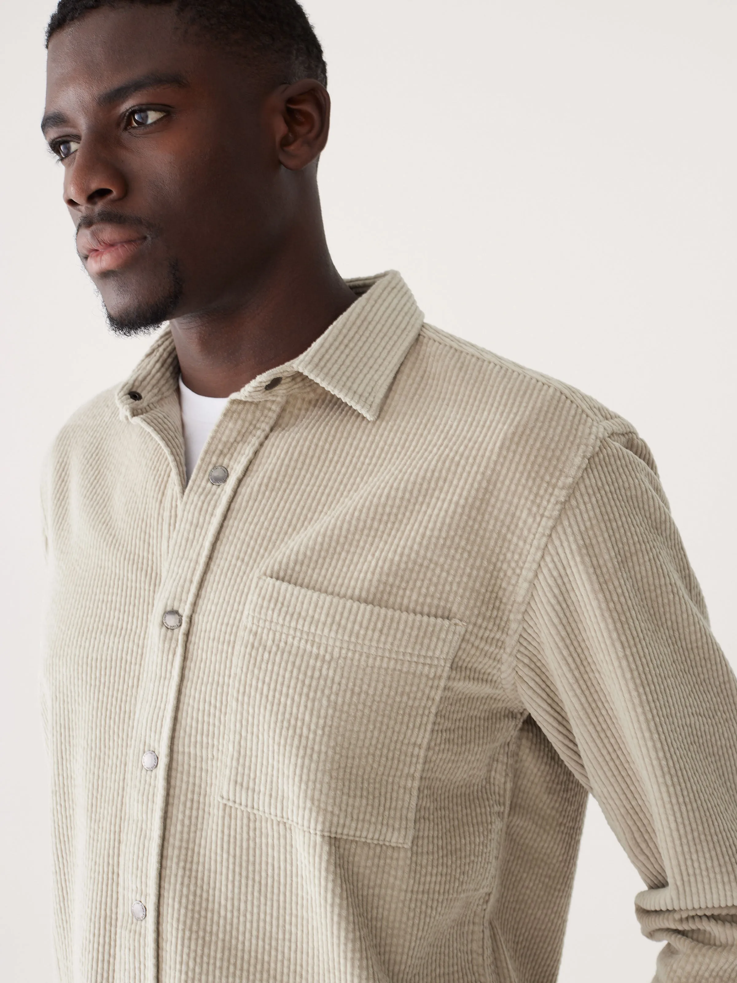 The Corduroy Shirt in Sand