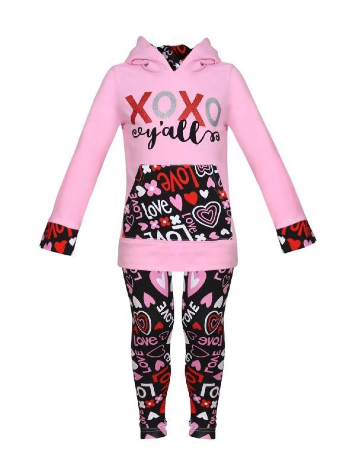 XOXO Y'all Pullover Hoodie And Legging Set