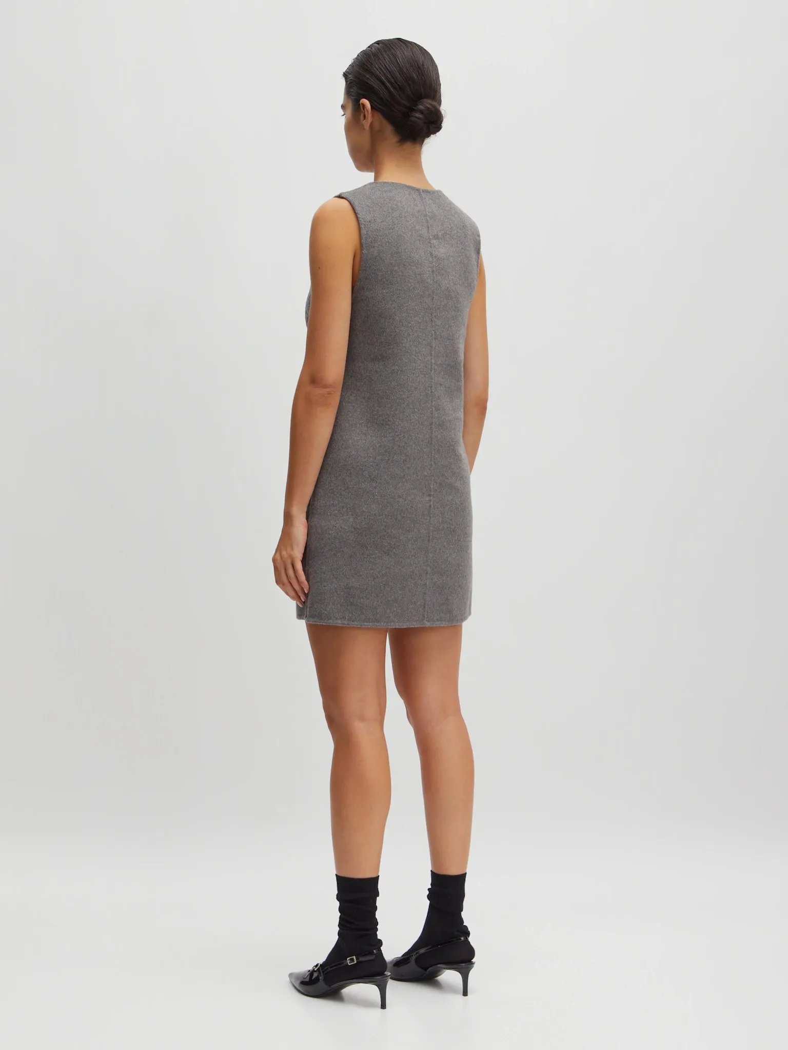 Xristine wool dress Grey melange